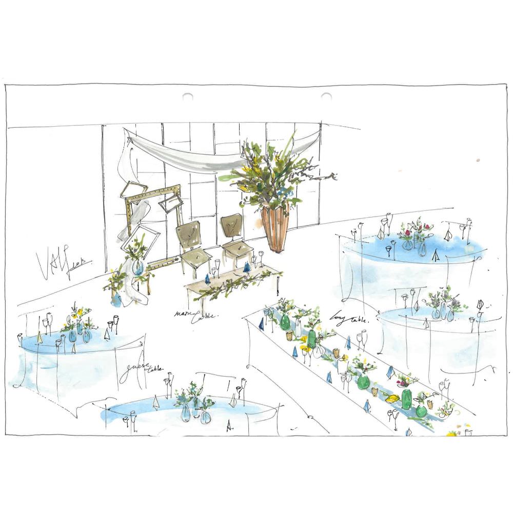 オーダー会場装花 エリア内(京都・軽井沢) 【結婚式 フラワー 会場装花】