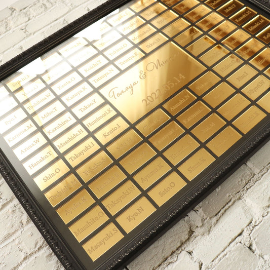 【結婚証明書】ミラーゴールド参加型 【結婚式 その他ウェルカムグッズ】