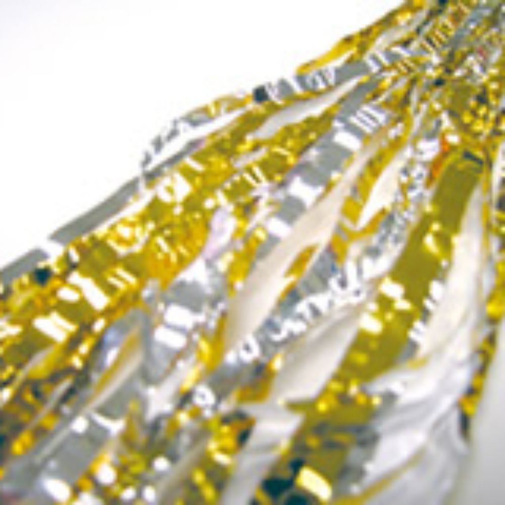 巨大クラッカー(金銀メタルテープ)レギュラータイプ 2本セット 筒カラー:ゴールド 【結婚式 挙式 披露宴 演出グッズ】