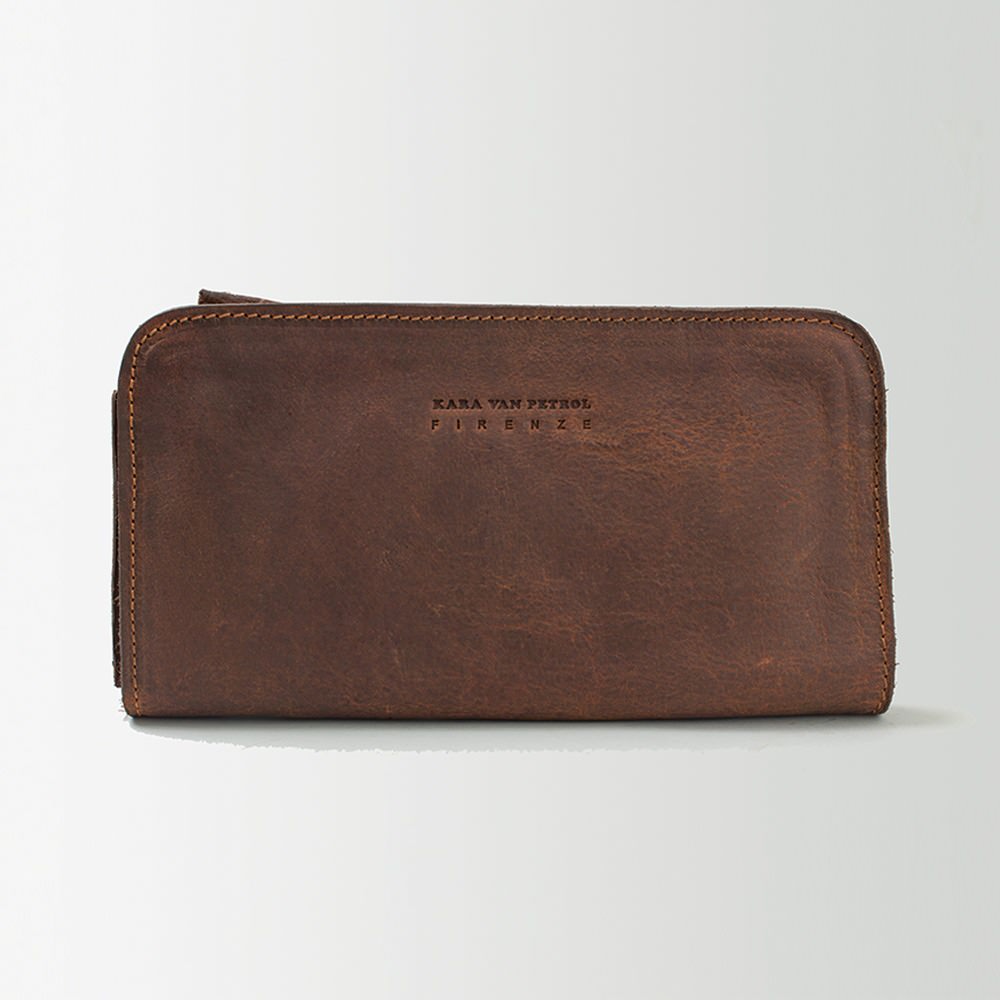 ハーフジップ長財布 ORANGE WILD KVP DAVIS 【結婚式 引き出物 ギフト】