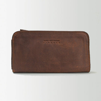 ハーフジップ長財布 ORANGE WILD KVP DAVIS 【結婚式 引き出物 ギフト】