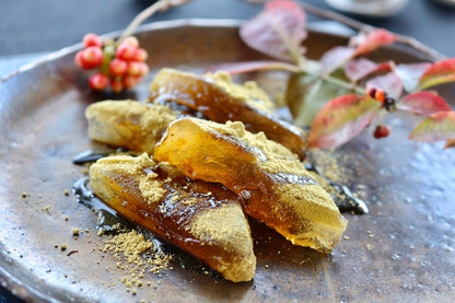 【わらび餅】桐箱入り由布院わらび餅 真空パック200g×4個詰合せ(抹茶きな粉×2・黒糖きな粉×2) 【結婚式 ギフト 食品 引き菓子 和菓子】