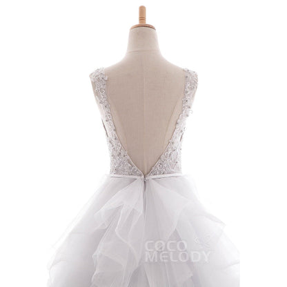 LD4981 アメリカチュール Vネック ウェディングドレス 【ウェディングドレス オーダーメイド】
