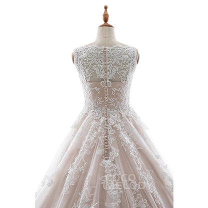 LD5565 ソフトチュール Vネック ウェディングドレス 【ウェディングドレス オーダーメイド】