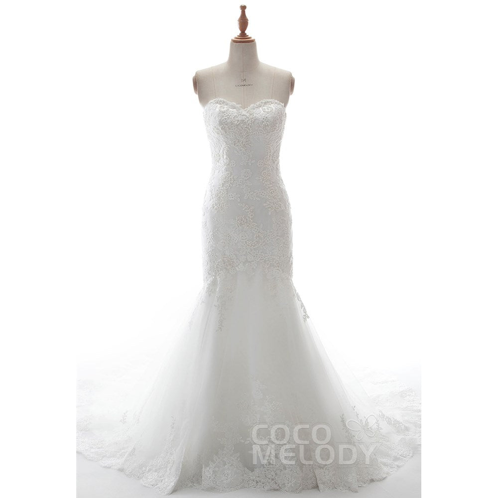 LD5580 ソフトチュール ハートネック ウェディングドレス 【ウェディングドレス オーダーメイド】