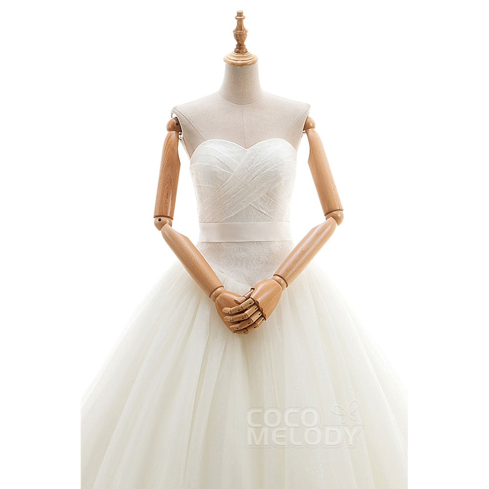 LD5583 ソフトチュール ハートネック ウェディングドレス 【ウェディングドレス オーダーメイド】