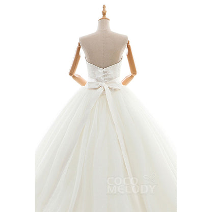 LD5583 ソフトチュール ハートネック ウェディングドレス 【ウェディングドレス オーダーメイド】