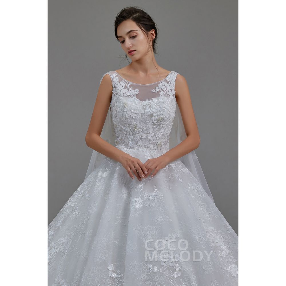 LD5766 レース マント プリンセス ウェディングドレス 【ウェディングドレス オーダーメイド】