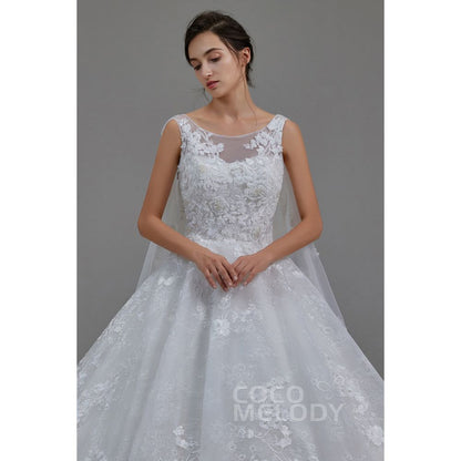 LD5766 レース マント プリンセス ウェディングドレス 【ウェディングドレス オーダーメイド】