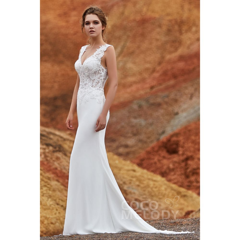 LD5816 レース セクシー マーメイド ウェディングドレス 【ウェディングドレス オーダーメイド】