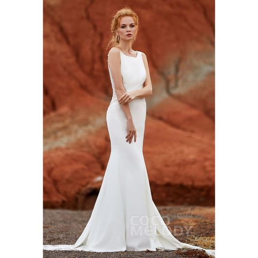 LD5818 オープンバック マーメイド ウェディングドレス 【ウェディングドレス オーダーメイド】