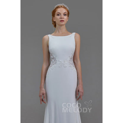 LD5818 オープンバック マーメイド ウェディングドレス 【ウェディングドレス オーダーメイド】