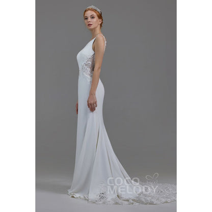 LD5818 オープンバック マーメイド ウェディングドレス 【ウェディングドレス オーダーメイド】