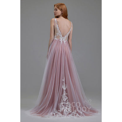 LD5832 スウィスチュール レース スレンダーライン ウェディングドレス 【結婚式 カラードレス オーダーメイド】