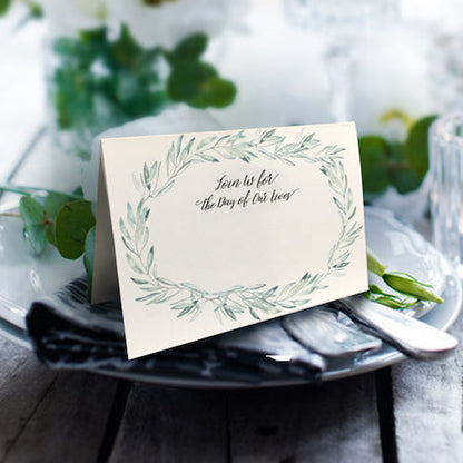 【結婚式 席札】リーフ(手作りキット)【結婚式 ペーパー 席札】