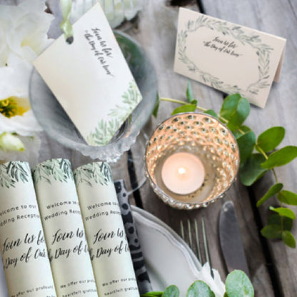 【結婚式 席札】リーフ(手作りキット)【結婚式 ペーパー 席札】