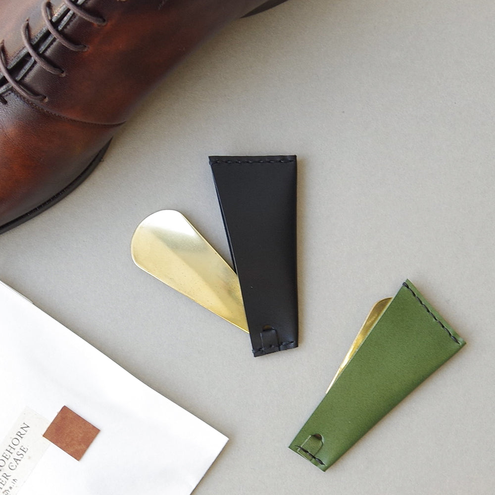 アンティークブラウン” 靴べら “革×真鍮” KAKURA【結婚式 引き出物