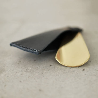 ブラック “ 靴べら 革×真鍮” KAKURA 【結婚式 引き出物 ギフト】