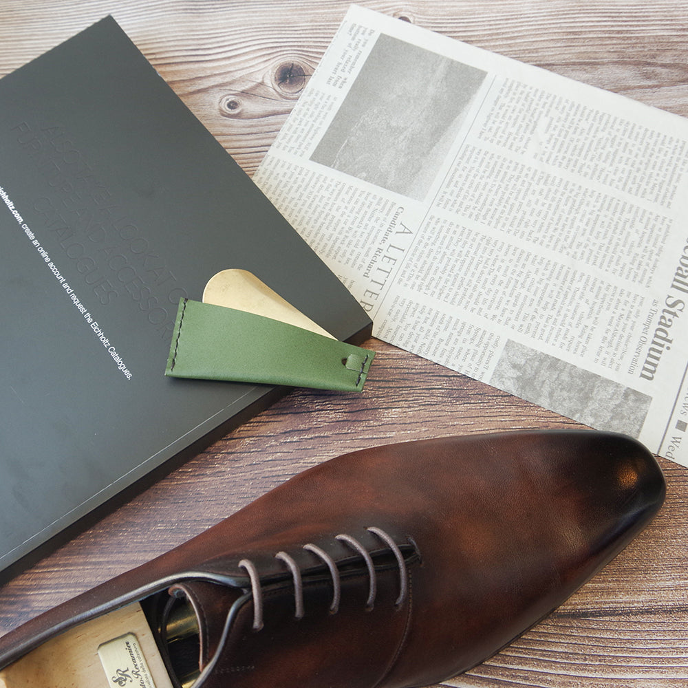 松葉” 靴べら 革×真鍮" KAKURA 【結婚式 引き出物 ギフト】