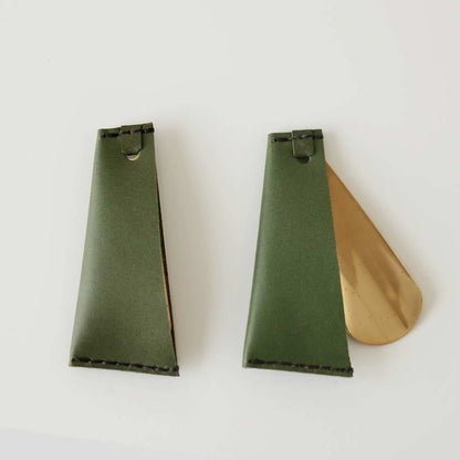 松葉” 靴べら 革×真鍮" KAKURA 【結婚式 引き出物 ギフト】