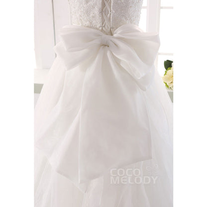 LH189 オーガンジー ビスチェ ウェディングドレス 【ウェディングドレス オーダーメイド】