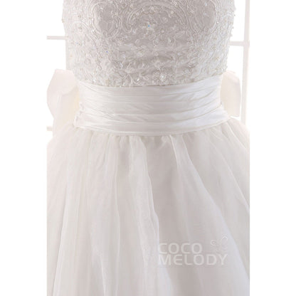 LH189 オーガンジー ビスチェ ウェディングドレス 【ウェディングドレス オーダーメイド】