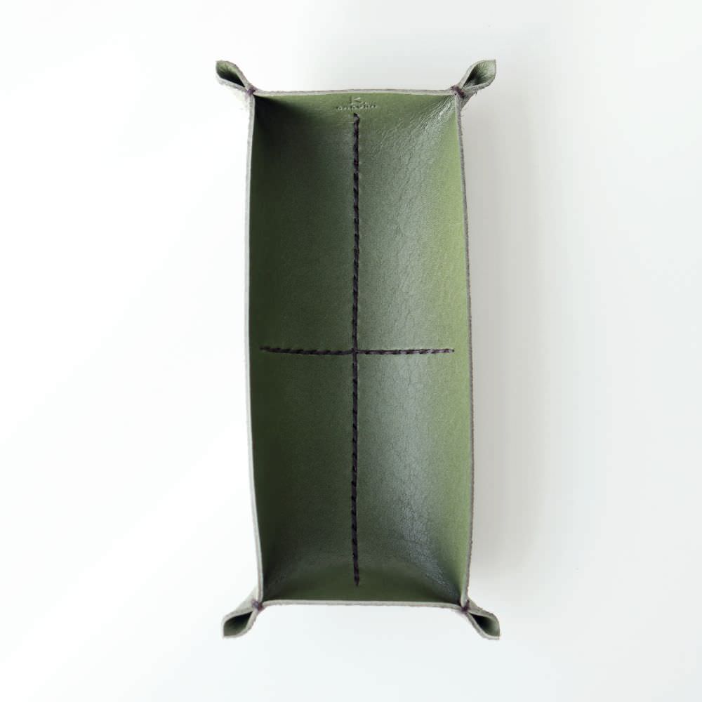 松葉” 革トレイ ペン&メガネ KAKURA 【結婚式 引き出物 ギフト】