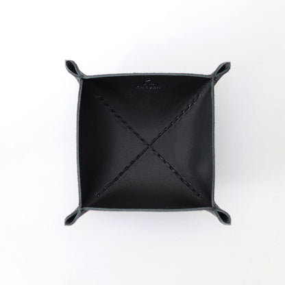 ブラック” 革トレイ スクエア S KAKURA 【結婚式 引き出物 ギフト】