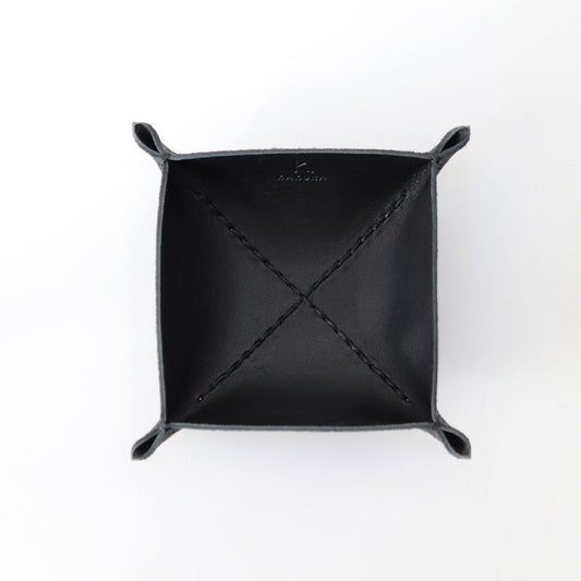 ブラック” 革トレイ スクエア S KAKURA 【結婚式 引き出物 ギフト】