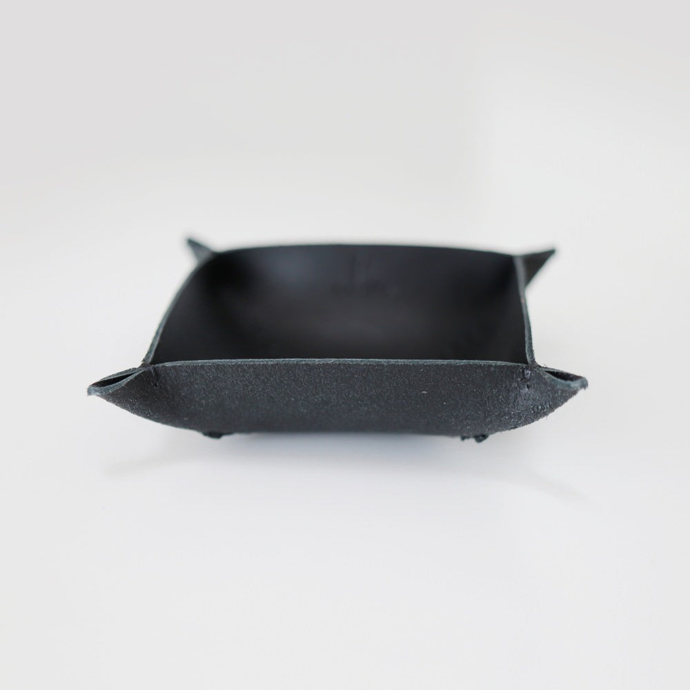 ブラック” 革トレイ スクエア S KAKURA 【結婚式 引き出物 ギフト】