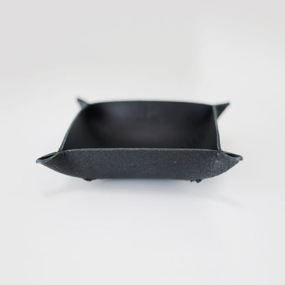 ブラック” 革トレイ スクエア S KAKURA 【結婚式 引き出物 ギフト】