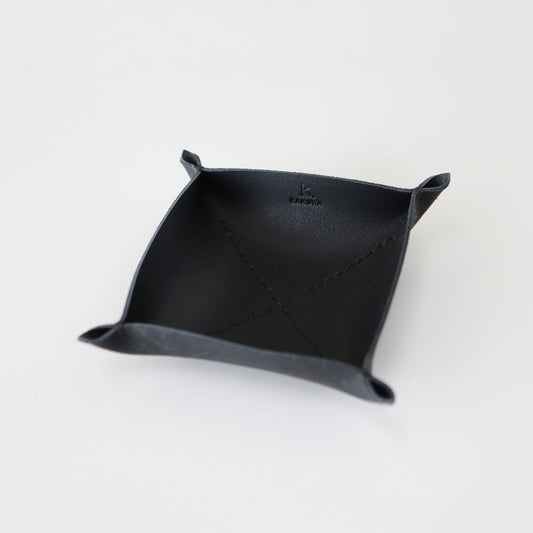 ブラック” 革トレイ スクエア M KAKURA 【結婚式 引き出物 ギフト】