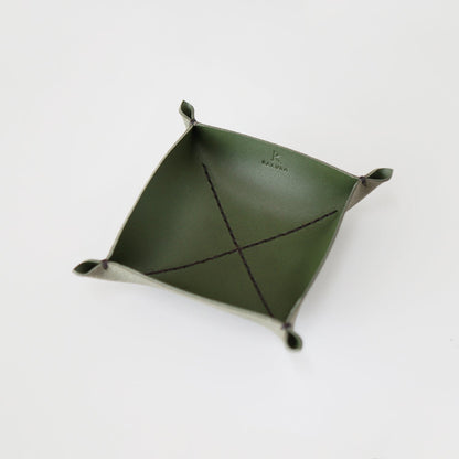 松葉” 革トレイ スクエア M KAKURA 【結婚式 引き出物 ギフト】