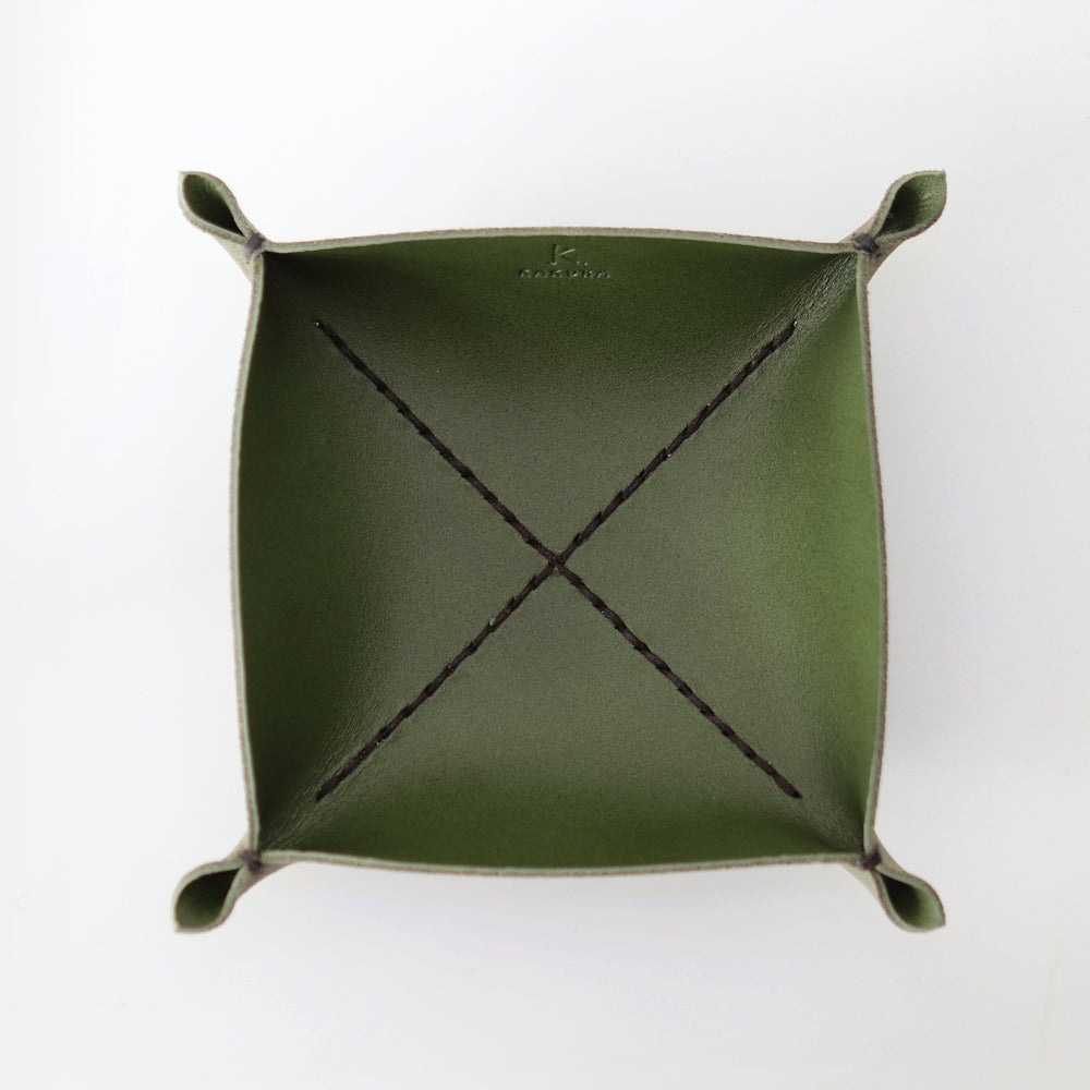 松葉” 革トレイ スクエア M KAKURA 【結婚式 引き出物 ギフト】