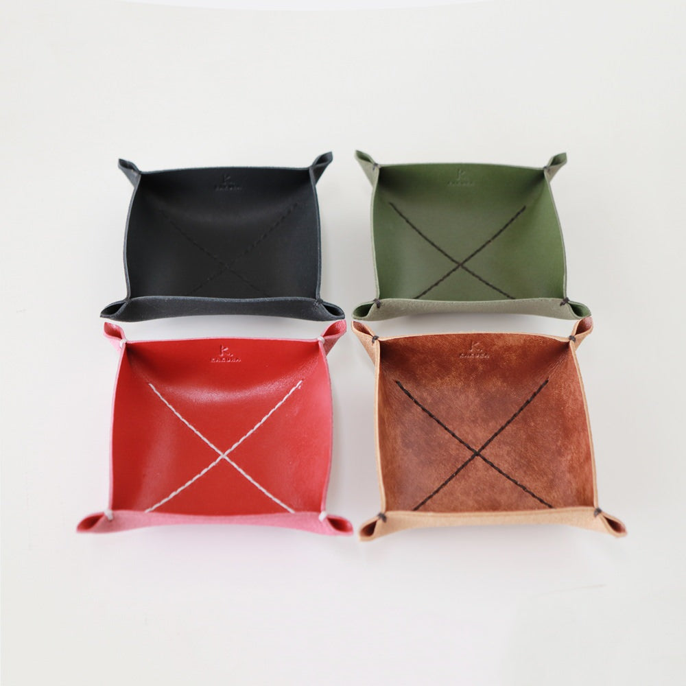 松葉” 革トレイ スクエア M KAKURA 【結婚式 引き出物 ギフト】