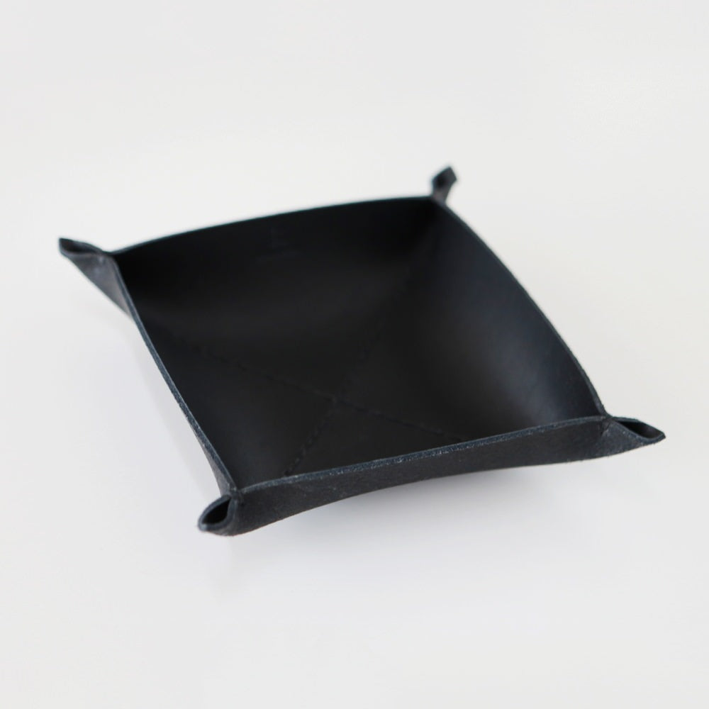 ブラック” 革トレイ スクエア L KAKURA 【結婚式 引き出物 ギフト】