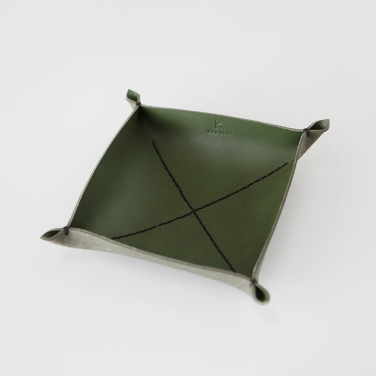 松葉” 革トレイ スクエア L KAKURA 【結婚式 引き出物 ギフト】