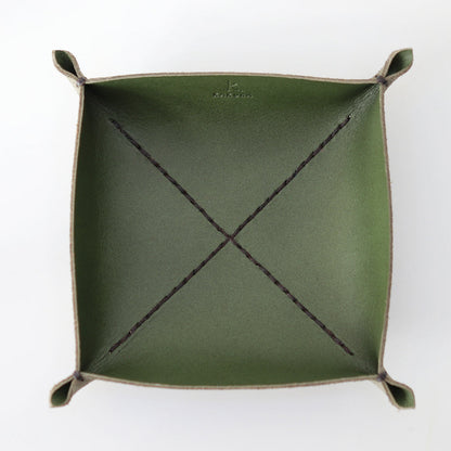 松葉” 革トレイ スクエア L KAKURA 【結婚式 引き出物 ギフト】