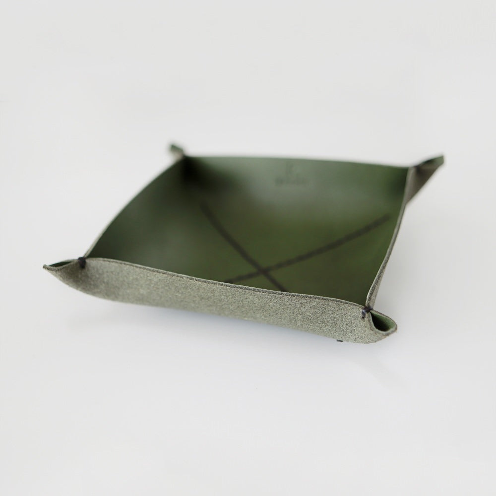 松葉” 革トレイ スクエア L KAKURA 【結婚式 引き出物 ギフト】