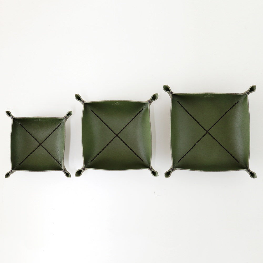 松葉” 革トレイ スクエア L KAKURA 【結婚式 引き出物 ギフト】