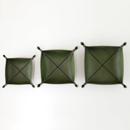 松葉” 革トレイ スクエア L KAKURA 【結婚式 引き出物 ギフト】