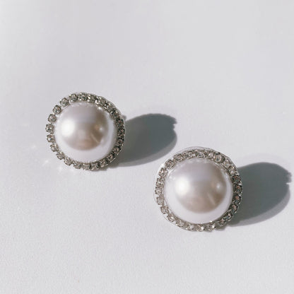 【ピアス】LittleRomance_Big Pearl Swarovskiピアス 【結婚式　ピアス　イヤリング】