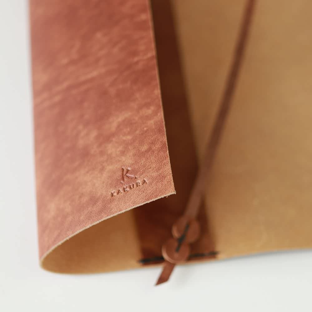 アンティークブラウン” レザーブックカバー bunko KAKURA 【結婚式 引き出物 ギフト】