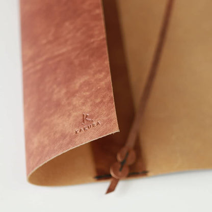 アンティークブラウン” レザーブックカバー bunko KAKURA 【結婚式 引き出物 ギフト】