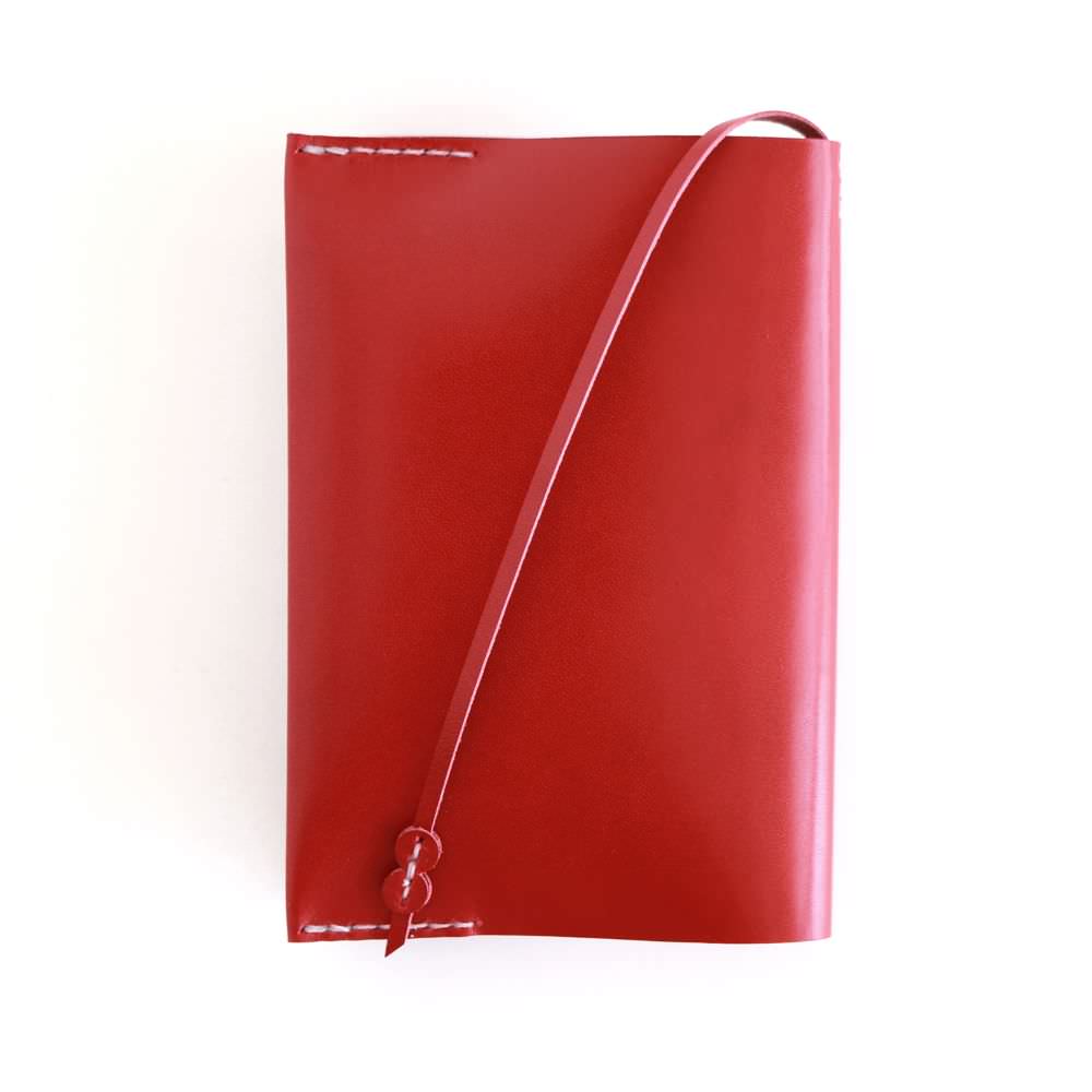 レッド” レザーブックカバー bunko KAKURA 【結婚式 引き出物 ギフト】