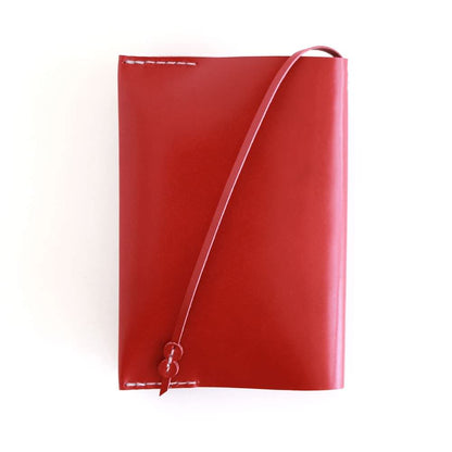レッド” レザーブックカバー bunko KAKURA 【結婚式 引き出物 ギフト】