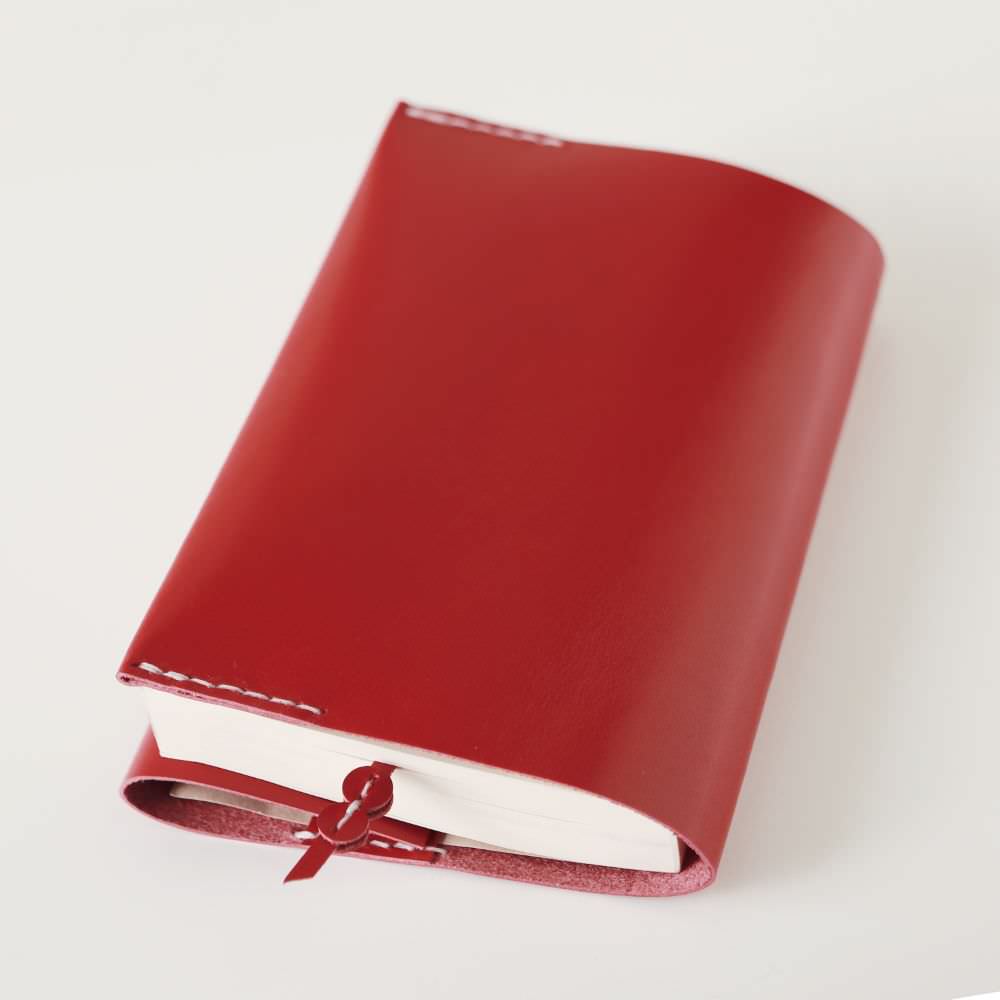 レッド” レザーブックカバー bunko KAKURA 【結婚式 引き出物 ギフト】