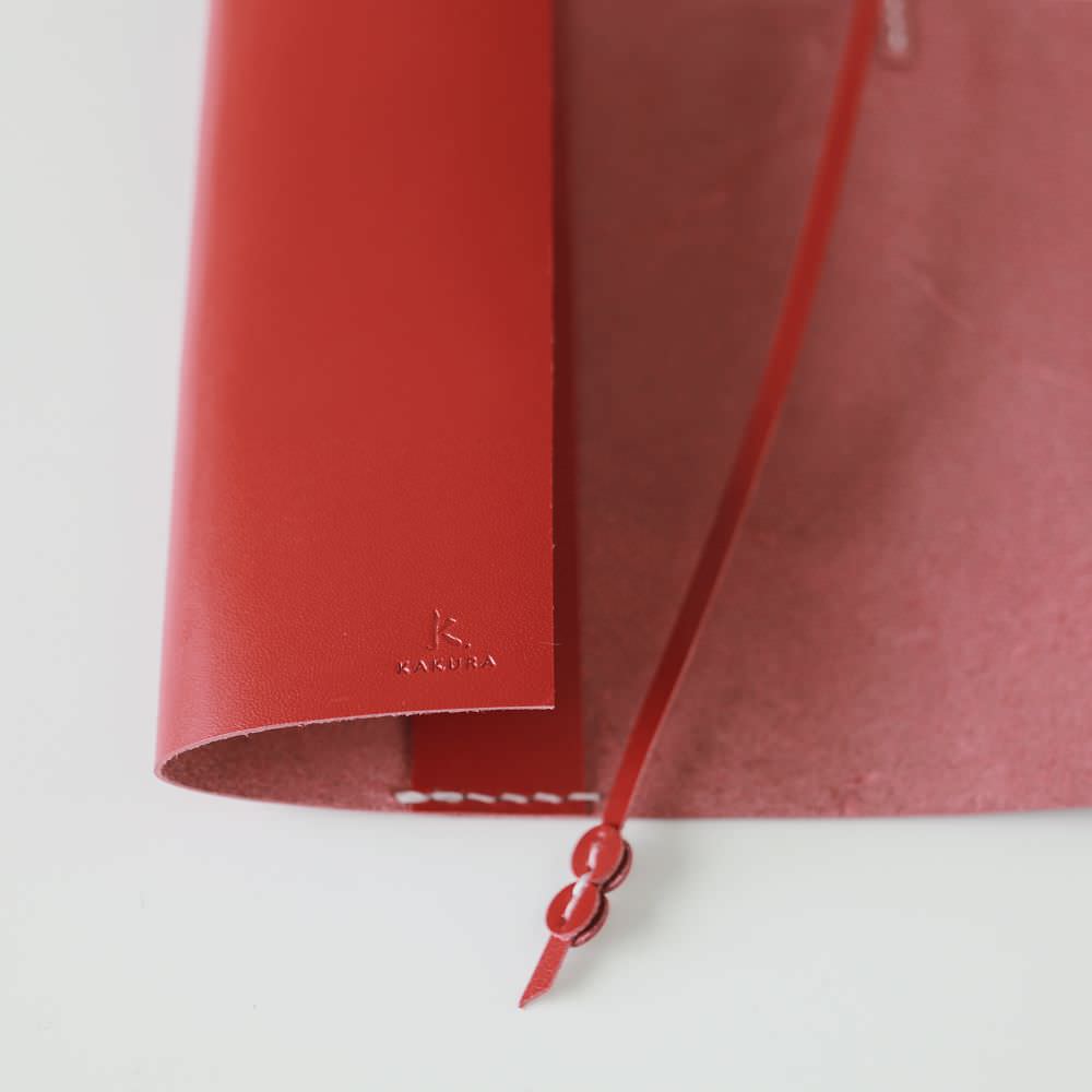 レッド” レザーブックカバー bunko KAKURA 【結婚式 引き出物 ギフト】