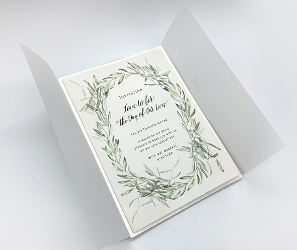 【結婚式 招待状】リーフ(手作りキット)【結婚式 ペーパー 招待状】