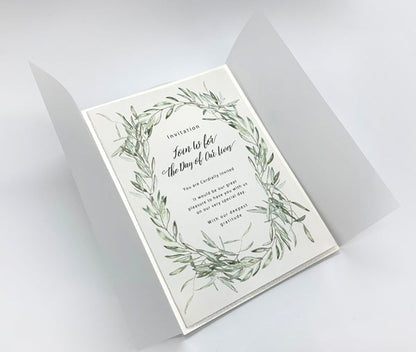 【結婚式 招待状】リーフ(手作りキット)【結婚式 ペーパー 招待状】